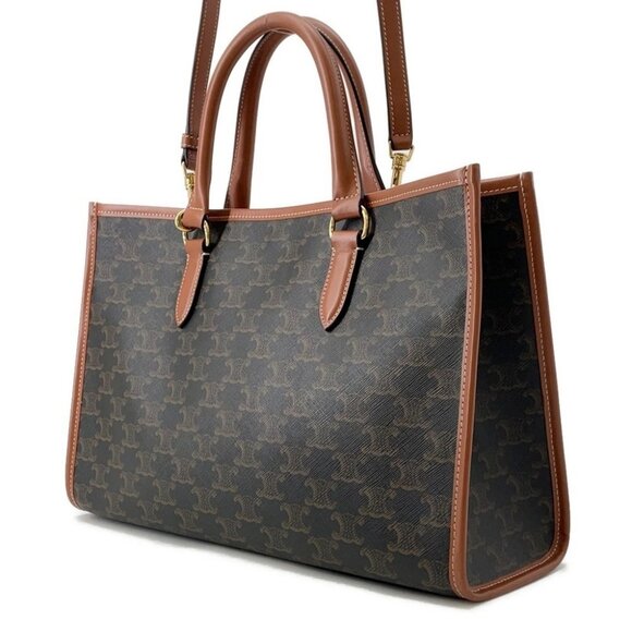 CELINE Triomphe Horizontal Cabas PVC/Leather - Picture 2 of 16